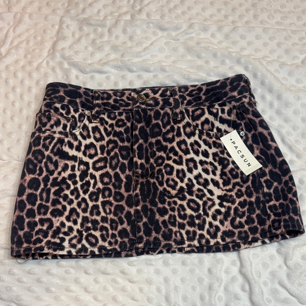 PacSun Animal Print Mini Skirt